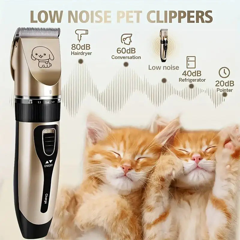 Pet Hair Trimmer Kit – Electric Precision Clippers for Professional Grooming at Home, Ideal for Dogs & Cats