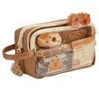 Sweet Capybara Pencil Case with Compartments – Clear Cartoon Stationery Pouch with Sticker Pendant