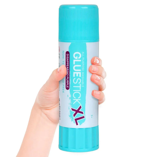 Giant Vanishing Purple Glue Stick – XL 115 g Washable, Non-Toxic Adhesive