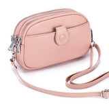 Women’s Genuine Leather Crossbody & Shoulder Bag – Large Capacity Zipper Wallet & Mobile Phone Bag with Adjustable Strap