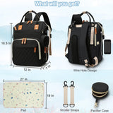 Large-Capacity Multifunctional Diaper Bag Backpack – Travel & Nursing Essentials