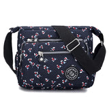 Women’s Nylon Waterproof Crossbody Bag — Multi-Pocket Travel Messenger & Shoulder Purse