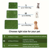Washable Reusable Dog Potty Training Mat – Artificial Grass Pad with Odor Control for Indoor Pet Toilet Training
