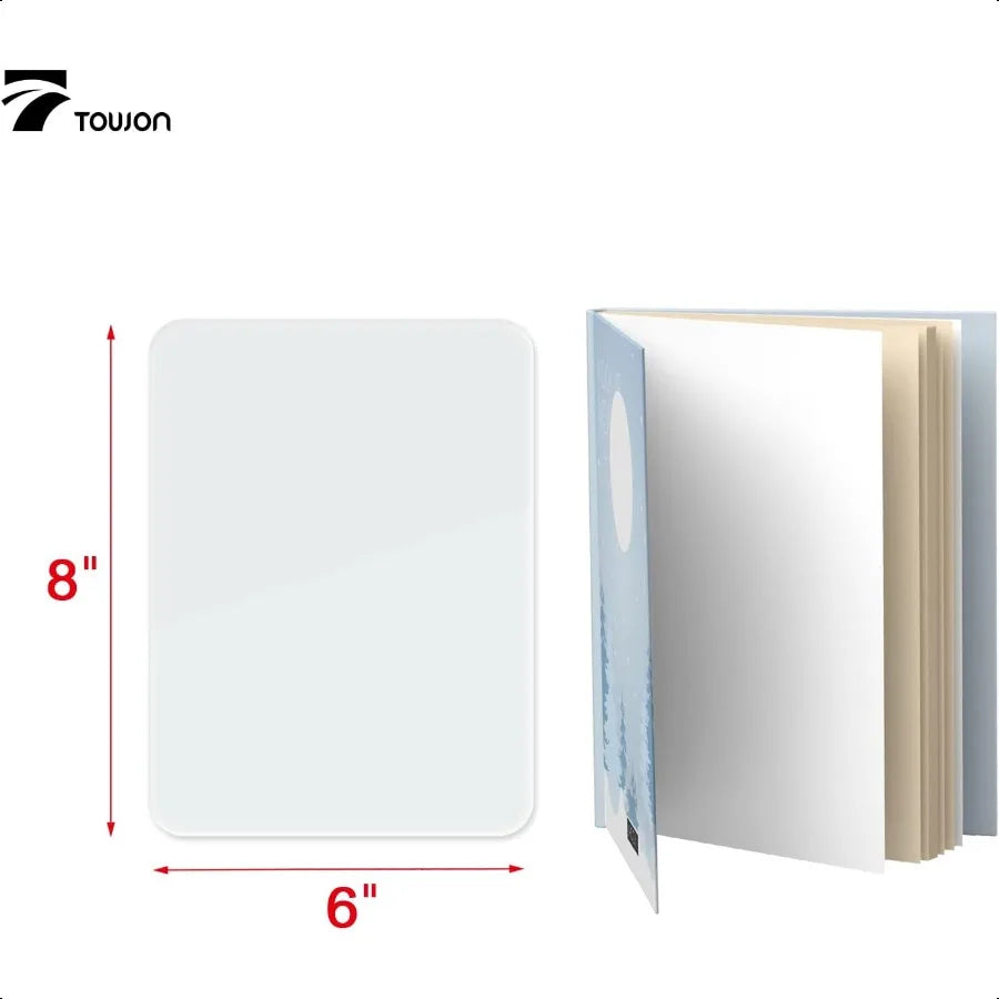 Small Glass Dry Erase Board – Mini Desktop Whiteboard with Easel Stand for Office & Home Workspace