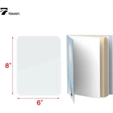 Small Glass Dry Erase Board – Mini Desktop Whiteboard with Easel Stand for Office & Home Workspace