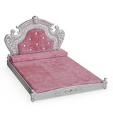 BingoPaw Luxury Pet Bed – Dutch Velvet Sofa with Headboard for Medium & Large Dogs