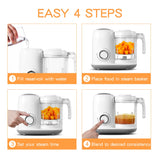 Baby Food Maker 4-in-1 – Steam, Blend, Reheat & Defrost for Healthy Baby Meals 👶🥕🍲