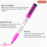 Magnetic Whiteboard Markers – 20-Pack Fine Tip Dry Erase Pens with Built-In Erasers for Whiteboards & Glass Boards ✍️