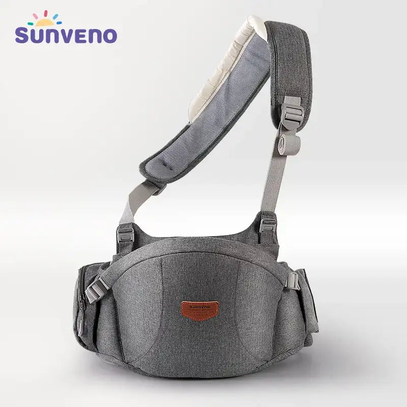 Sunveno One-Shoulder Adjustable Baby Carrier – Ergonomic Hip Seat Sling for Newborns & Toddlers