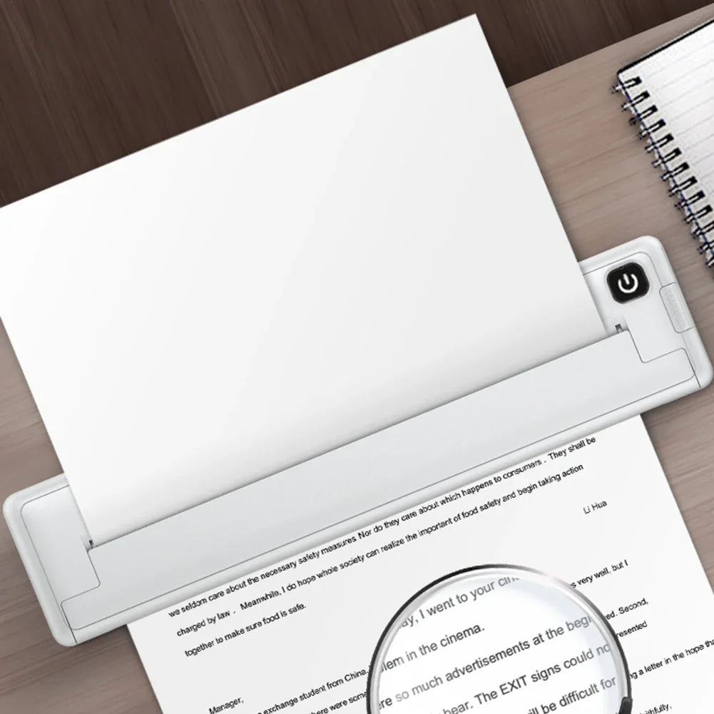 Pocket Bluetooth Photo & Document Printer – Compact, Inkless with 100 Sheets Included