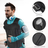 Adjust-Load 2-in-1 Weighted Vest Jacket – 3 / 5 / 20 / 35 / 50 kg Adjustable Training Weight Vest 🏋️‍♂️
