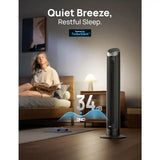 40'' Bladeless Oscillating Fan, 5 Speeds, Remote & 12H Timer Quiet