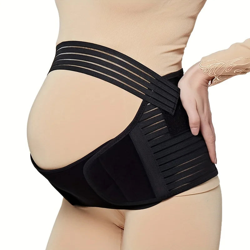 Women’s Maternity Belly Support Belt – Solid Adjustable Band for Pregnancy Relief & Postpartum Waist Control Recovery