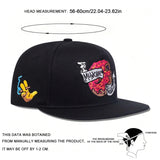 Unisex Donut Embroidery Baseball Cap – Adjustable Hip-Hop Outdoor Hat with Sun Protection