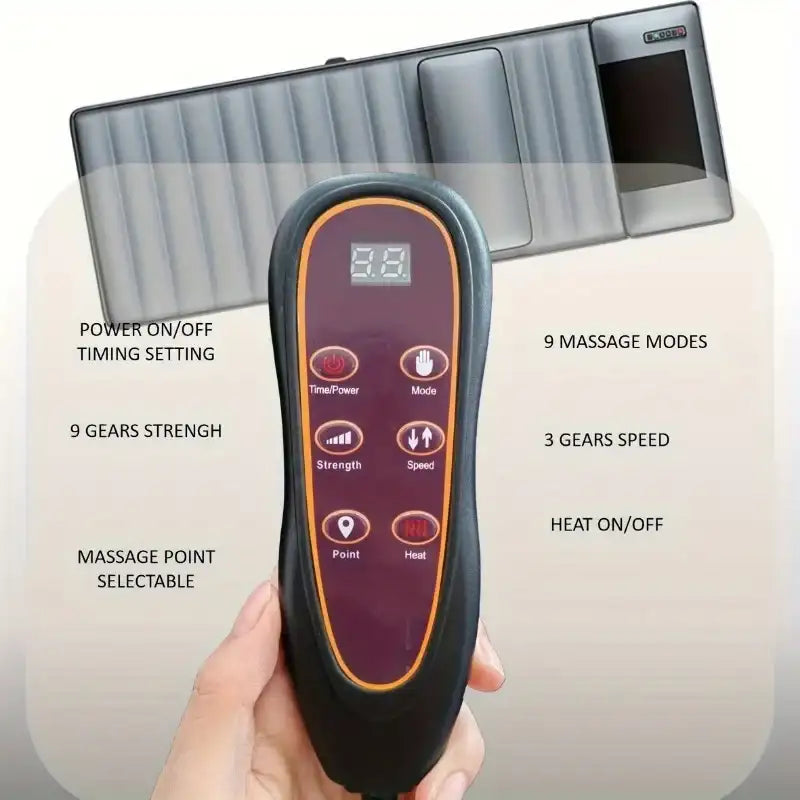 “Ultimate Full-Body Heated Vibration Massage Mat – 10 Motors Neck/Back/Leg Relief”