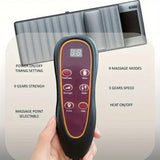 “Ultimate Full-Body Heated Vibration Massage Mat – 10 Motors Neck/Back/Leg Relief”