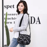 Women’s Waterproof Multi-Pocket Floral Crossbody Wallet Handbag – Nylon Shoulder Messenger Bag