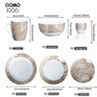12-24-Piece Premium Porcelain Dinnerware Set – Service for Four, Elegant Tableware Ensemble