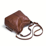 Women’s 2-Piece PU Leather Tote & Crossbody Set – Large Capacity Top-Handle Satchel + Shoulder Travel Bag