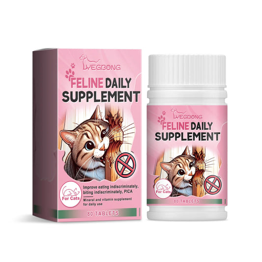 Cat Mood Relaxer Micronutrient Tablets – Nutritional Vitamin Supplement for Balanced Diet & Stress Relief in Cats