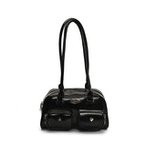 Retro Y2K Under-Arm PU Leather Bag for Women – Multi-Pocket Shoulder Tote & Casual Designer Satchel