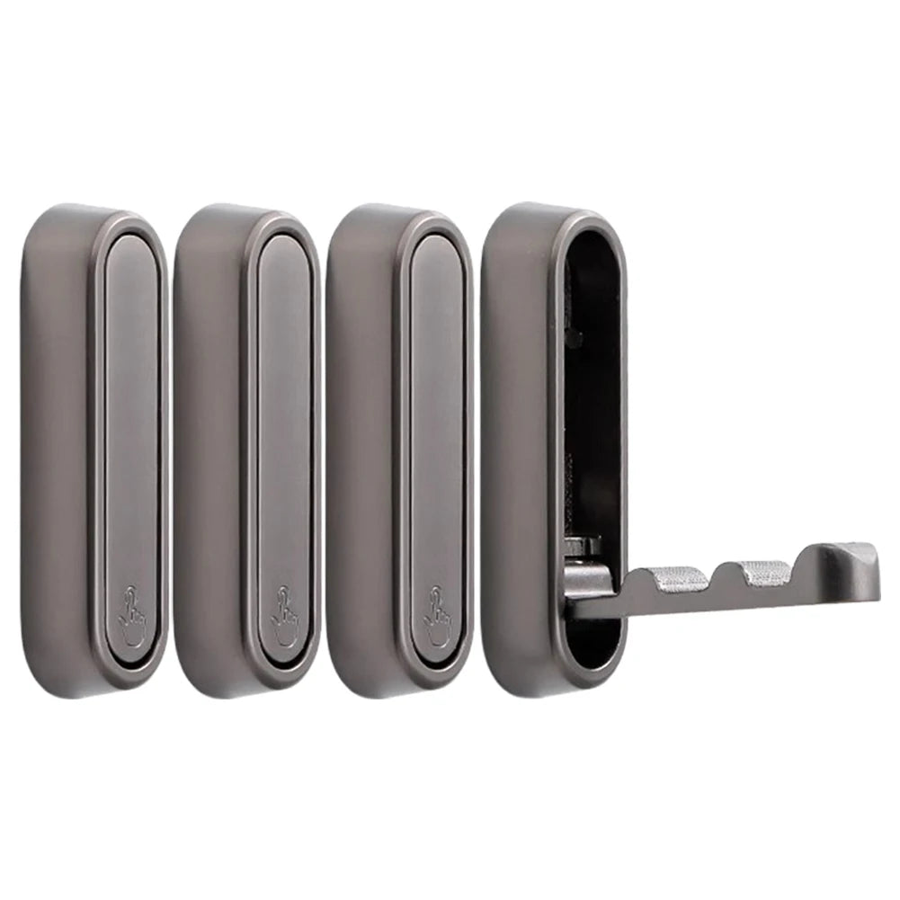 4-Piece Folding Wall & Door Hook Set – Space-Saving Wall-Mounted Hooks for Coats, Towels, Bags