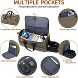 4-in-1 Garment Bag for Travel – Convertible Garment Duffel Bag with Shoe Compartment