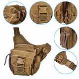 Men’s Military Tactical Chest Shoulder Bag – Outdoor Travel & Hiking Chest Pack for Gear, EDC & Equipment Carry