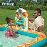 Bestway 53164 Inflatable Play Centre — Heavy-Duty PVC Water Activity Pool for Kids