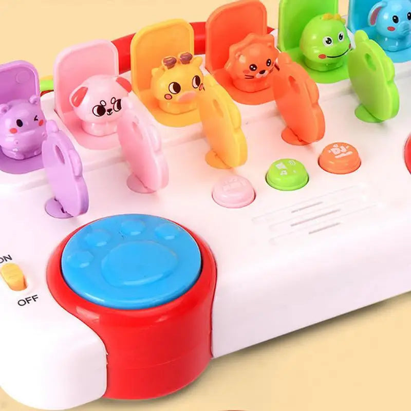 Animal Popping Game – Interactive Musical Toy for Toddlers, Educational Color Sorting & Popping Animals for Kids Ages 1–3
