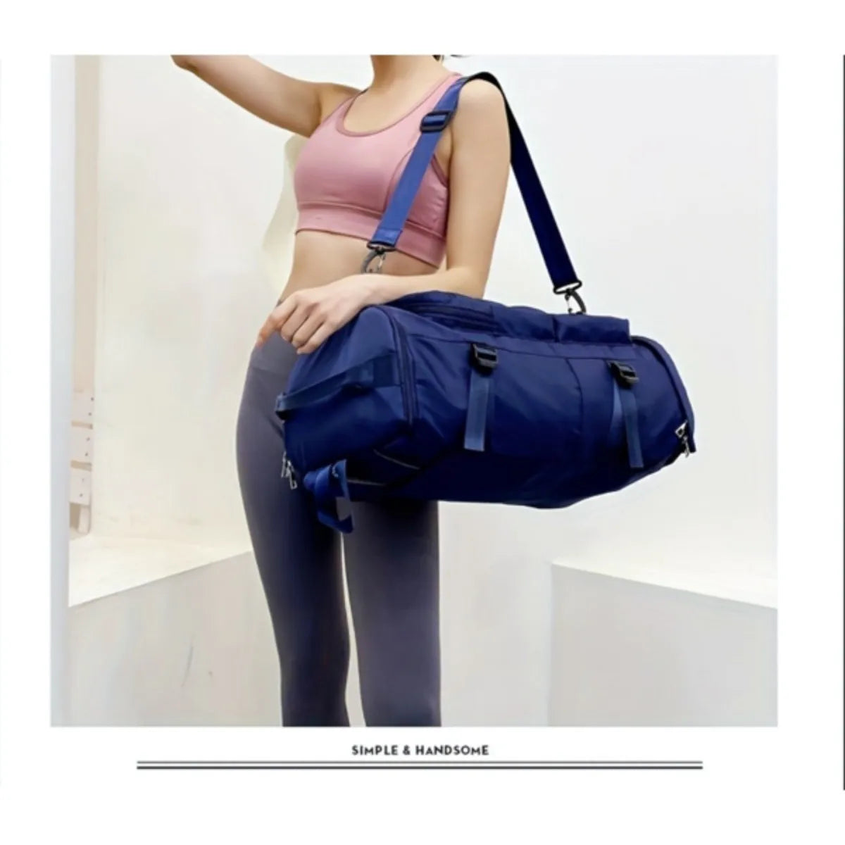 Vanlison Nylon Crossbody Sling Bag – Large-Capacity Travel & Outdoor Fitness Backpack