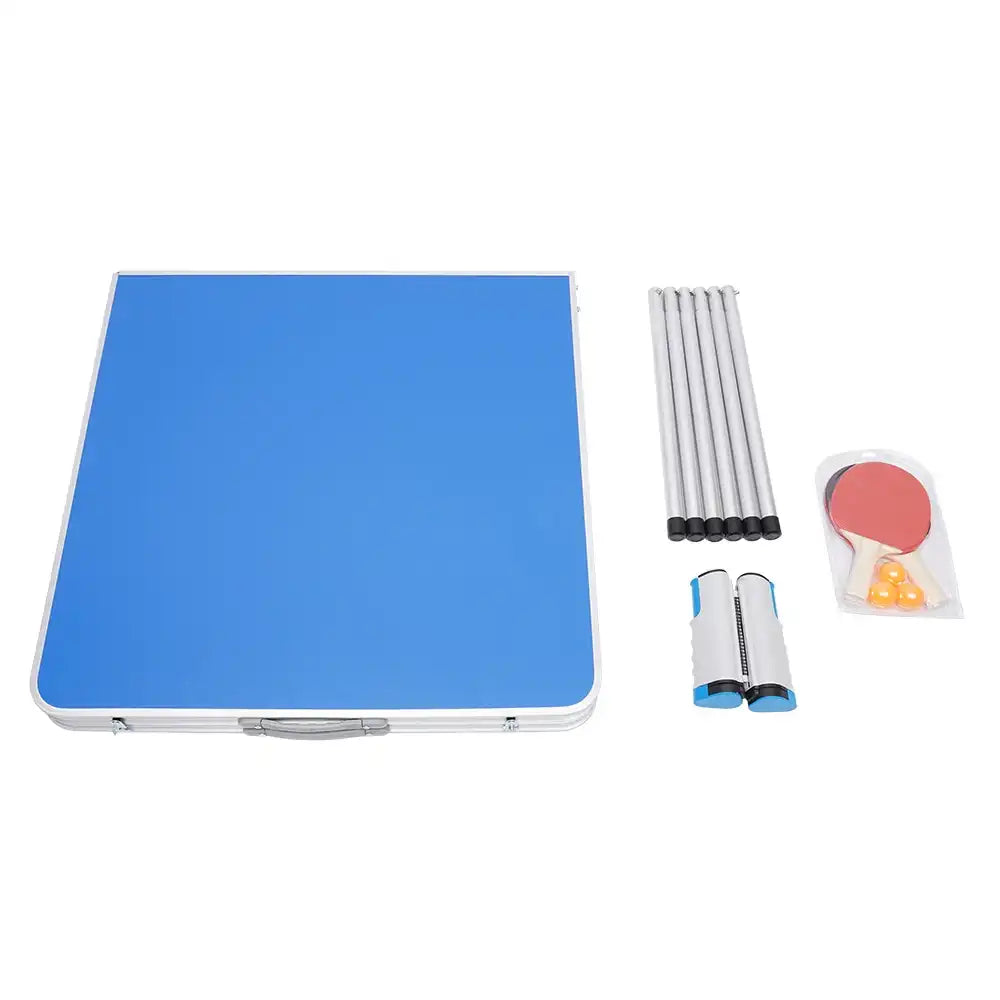Outdoor Mini Folding Table Tennis Table for Indoor & Garden – Portable Ping Pong Game Table for Entertainment Facilities