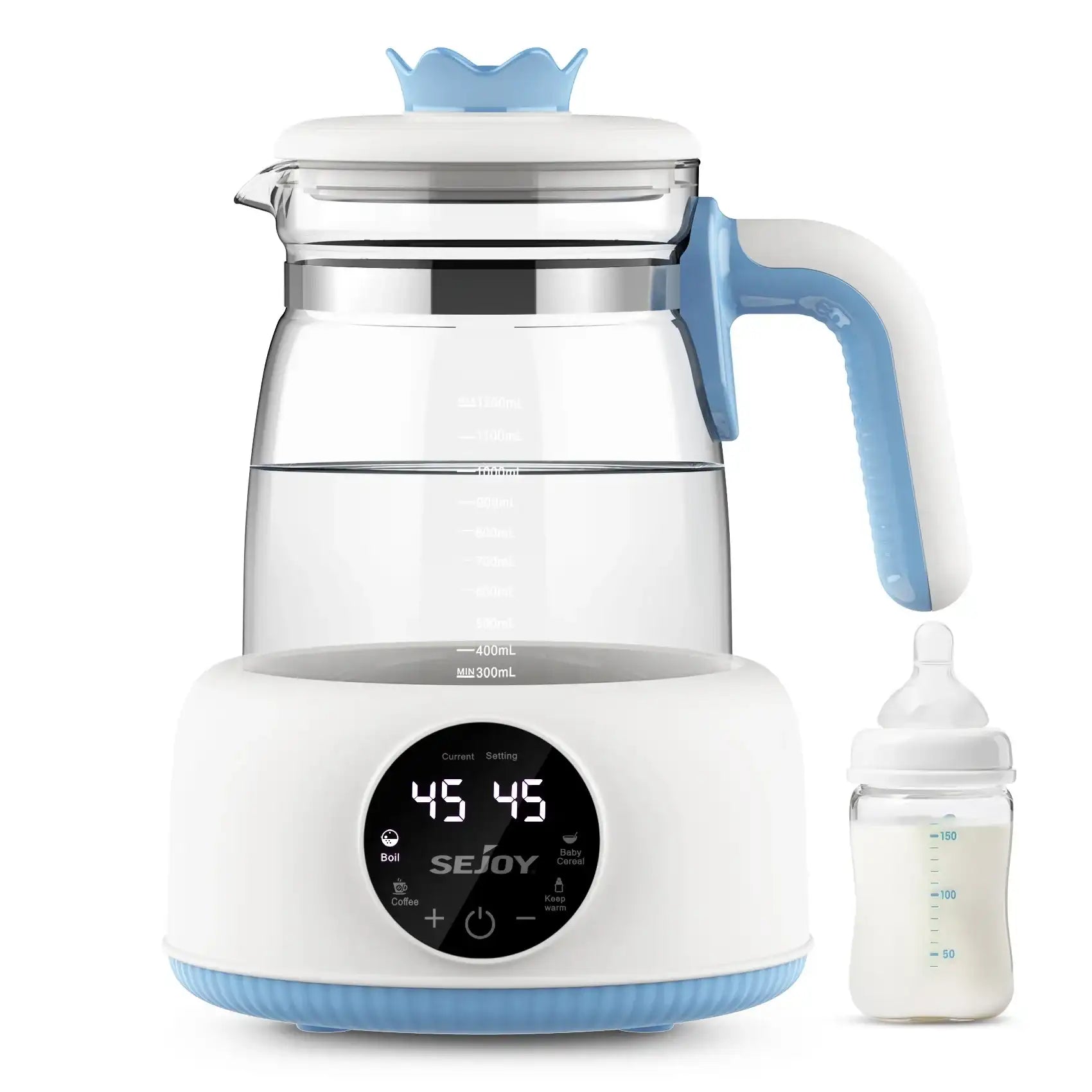 Sejoy Electric Milk Bottle Warmer – Thermostatic Baby Formula Kettle & Feeding Bottle Warmer