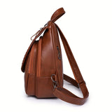 Stylish Women’s Faux Leather Backpack – Chic Work & Travel Bag with Polyester Lining | Spacious Everyday Fashion Daypack