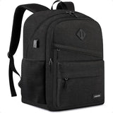 15.6" Water-Resistant School Laptop Backpack – USB Charging Bookbag for Teen Boys & College Students | Durable Study Daypack