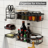 6-Pack Stainless Steel No-Drill Wall-Mounted Shelves – Waterproof Organizer for Kitchen & Bathroom
