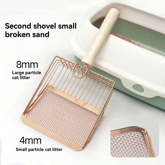 Large Plastic Cat Litter Box – Spill-Proof High-Side Cat Toilet Tray