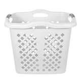 2 Bushel Plastic Laundry Basket with 4 Handles – Durable Ventilated Storage for Clothes, Toys & Sports Gear