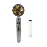 360° Rotation Water-Saving High-Pressure Shower Head – 2023 Turbo Fan Design