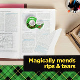 Magic Tape Dispenser Set (2-Pack) – Invisible Matte Office Tape with Permanent Adhesive