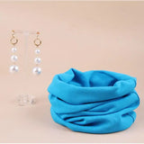 Dog Bandana & Headband Set – Pearl Earring Headdress for Party Costumes & Photo Props