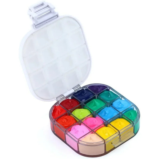 Paint Storage Palette Box – 16-Well Airtight Moisturizing Palette for Acrylic & Watercolor Painting 🎨