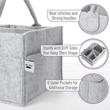 Portable Baby Diaper Caddy Organizer – Car & Home Multi-Pocket Changing Table Tote