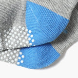12-Pack Non-Slip Kids’ Socks with Grips – Cotton Crew Socks for Toddlers & Baby Boys/Girls, Ages 3–5 Years