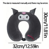 “ Miniso Sanrio U-shaped neck pillow – Kuromi & Cinnamoroll travel cushion for teens & adults, nap & sleep support ”