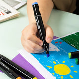 Deli Art Markers Set – 40/60/80 Dual-Tip Coloring Marker Pens & Highlighters