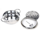 304 Stainless Steel Deep Fryer Pot with Temperature Control & Lid – Premium Oil Frying Pan