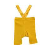 Infant Solid Color Suspender Tights – High Waist Knitted Leggings for Baby Boys & Girls, Stylish Toddler Outfit
