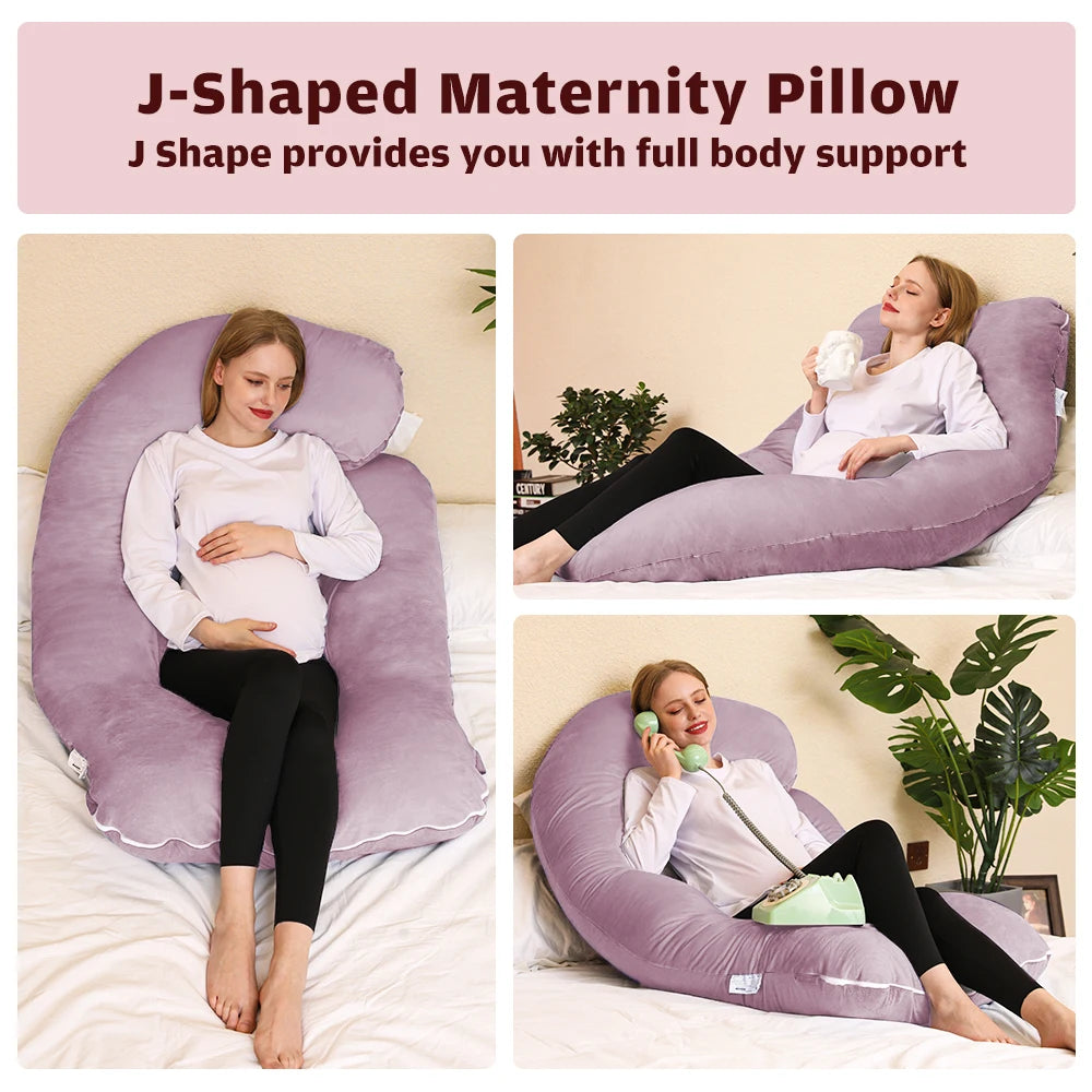 Pregnancy Body Pillow for Sleeping – Large U-Shaped Maternity Pillow for Full Body Support & Comfortable Rest
