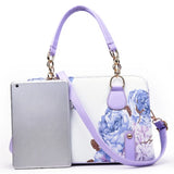 Women’s PU Leather Floral Tote Bag – Fashion Shoulder & Crossbody Handbag with Zipper Closure and Adjustable Strap for Daily Use & Gifts
